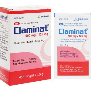 Claminat 500/125mg Imexpharm H/12 gói
