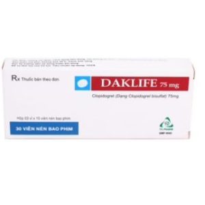 Daklife Clopidogrel 75mg Trà Vinh (H/30v)