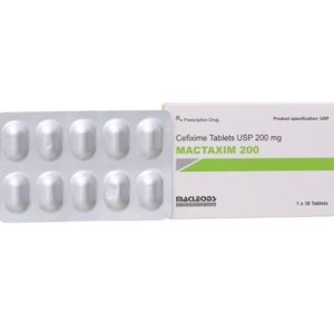 Cefixim 200mg Mactaxim H/10 viên nén ngọt