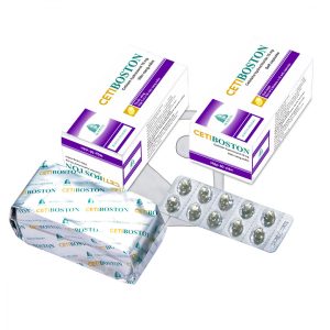 Cetiboston Cetirizin10mg nang mềm Boston (H/50v)