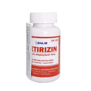 Cetirizin 10mg đỏ vuông Enlie (C/500)