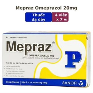 Mepraz Omeprazol 20mg Sanofi (H/28 Nang)
