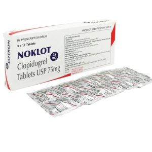 Clopidrogel 75mg Noklot Cadila Pharm (H/30v)