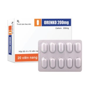 Orenko 200 Cefixim 200mg TV H/20 nang vỉ nhôm