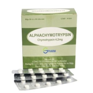 Alphachymotrypsin 4.2mg Sóc Trăng H/200 nén