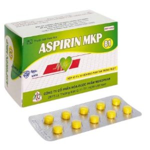 Aspirin 81mg Mekophar H/100 viên nén vàng