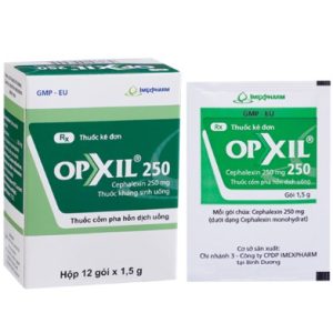 Opxil Cephalexin 250 mg Imexpharm H/12 gói