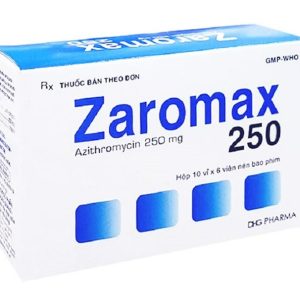 Azithromycin Zaromax 250mg Hộp 60 viên